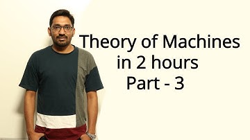 Theory of Machines in 2 Hours Part-3 | Gate 2020 Mechanical Engg |TOM Simplified |GATE 2020