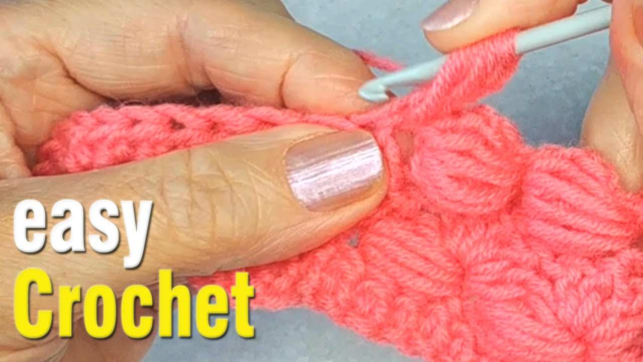 Easy Crochet: How to Crochet the Horizontal Puff Stitch for beginners ...