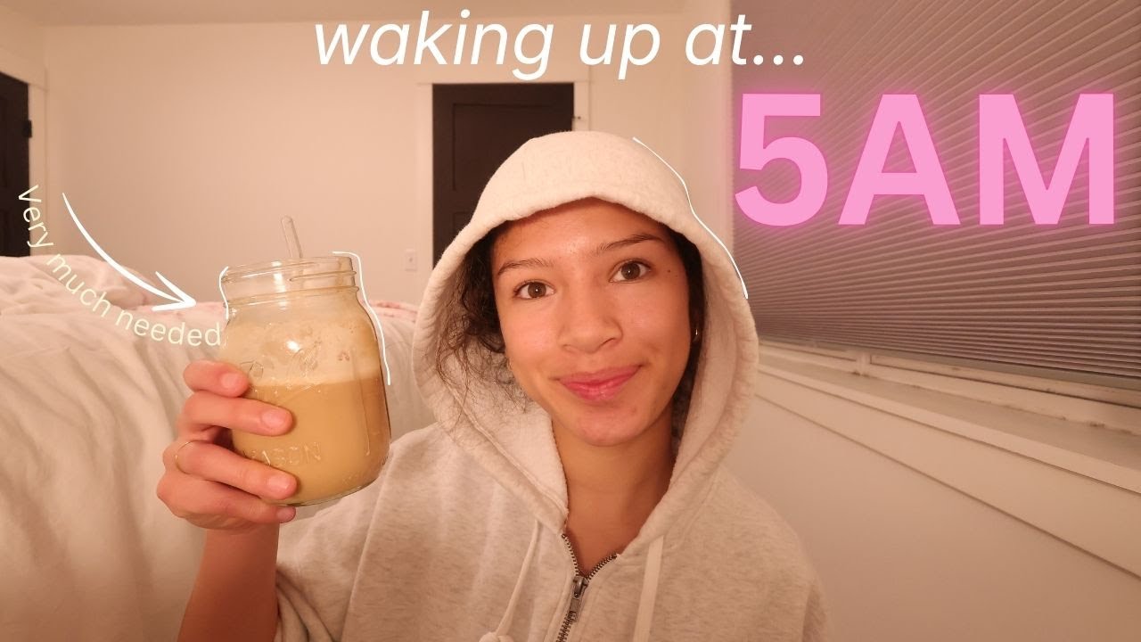 Waking up @5AM for a day! Will make you motivated 🌸☕️💫