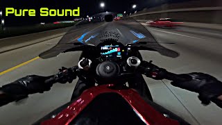 S1000RR & R6 Pure Adrenaline Night Ride | Pure Sound