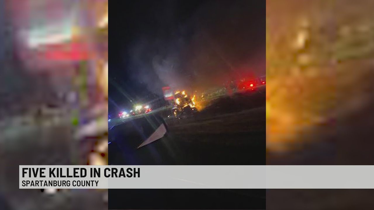 5 Killed in Spartanburg Co. Crash on I-26 - YouTube