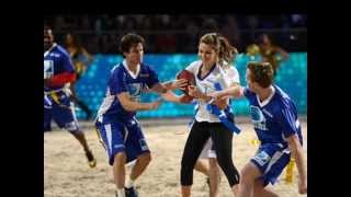 Ian Somerhalder and Nina Dobrev - Celebrity Beach Bowl 2013