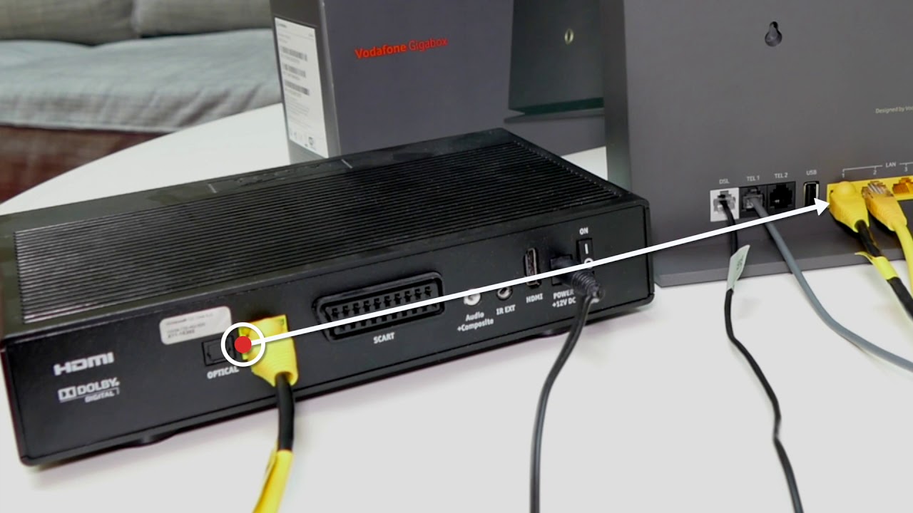 How to setup Vodafone TV with Gigabox modem - YouTube