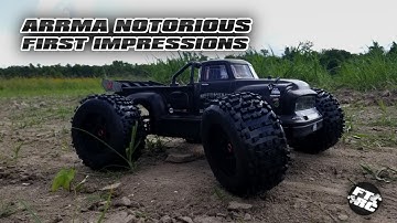 Arrma Notorious Initial Impressions and First Run!