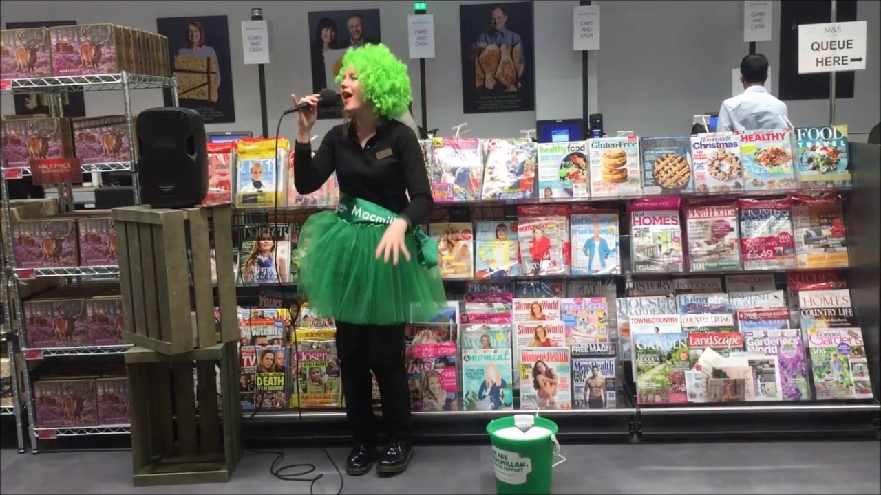 Marks and Spencer staff fundraising for  Macmillan Cancer Support