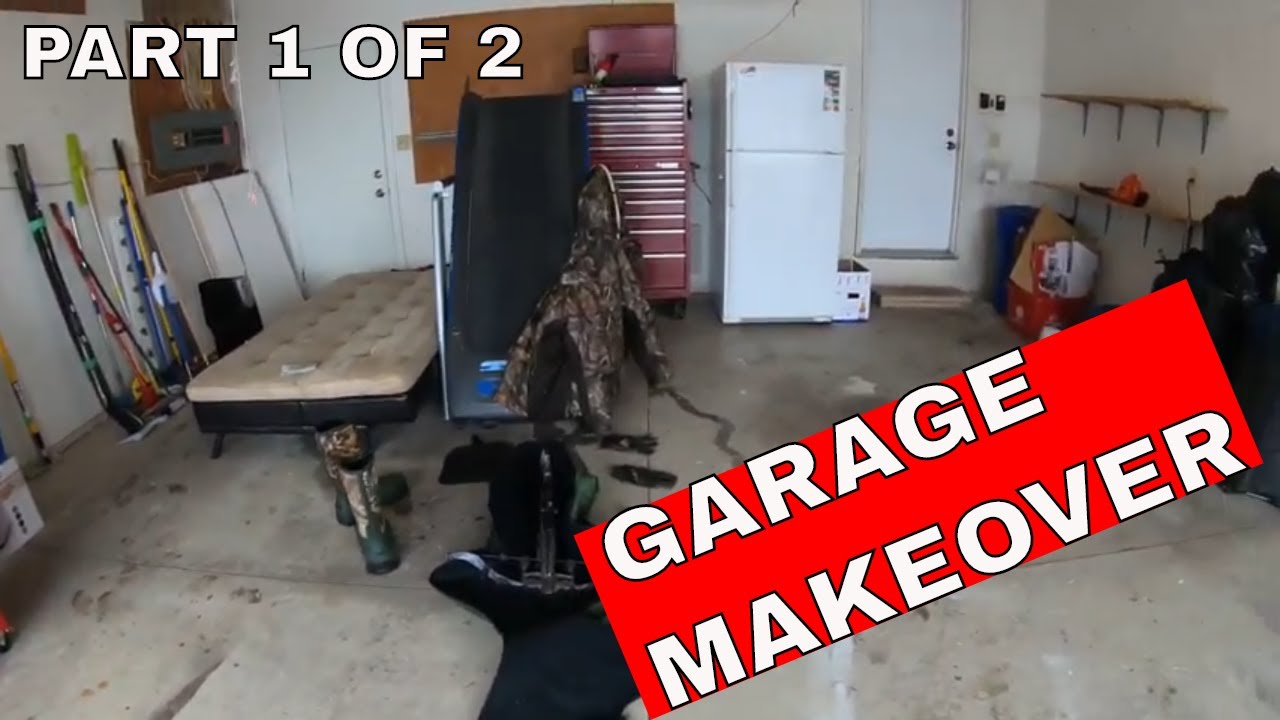 Garage Makeover Part 1of 2 - Drywall Repair and Paint
