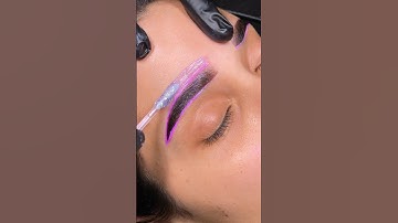 Brow lamination, wax + stain 💖✨ #browlamination #browlaminationtutorial #browtinting