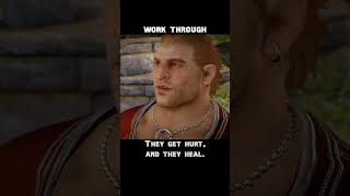 work out — Dragon age : Inquisition dialogue scene