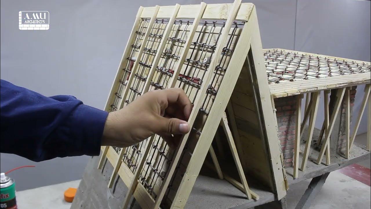 How to Build AFrame House (AFrame Reinforced concrete House) mini