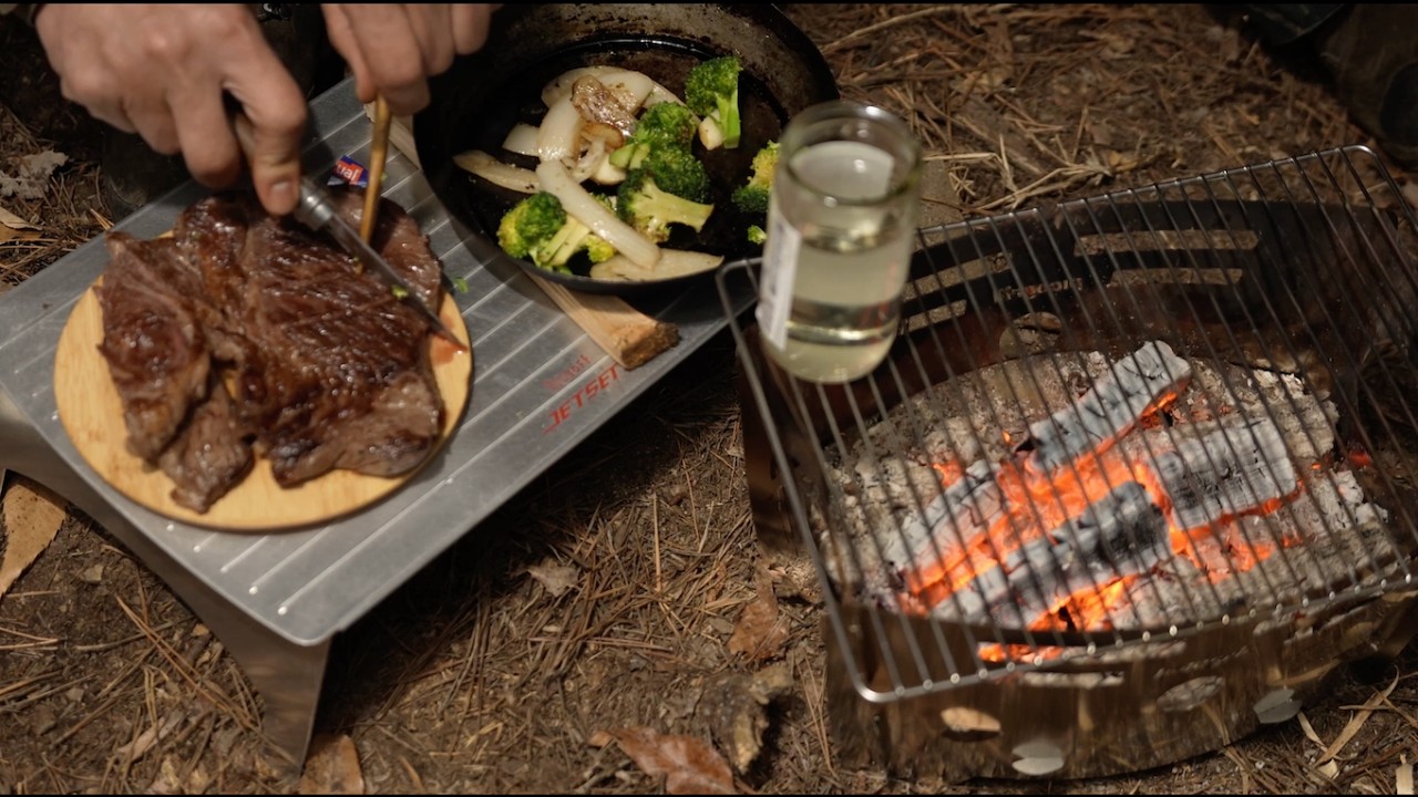 #화목난로 #solocamping #woodstove