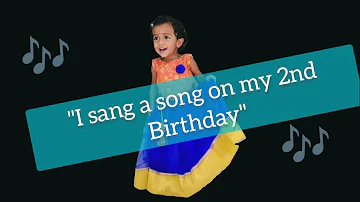 Kunju Paavakkinnallo|2 year old sings Mohanlal movie Nadodi song|2nd Birthday|#chimmubaby#cutebaby