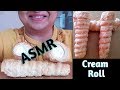 ASMR |CREAM ROLL |SOFT EATING SOUNDS