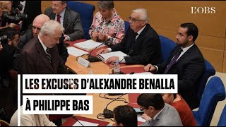 Benalla débute son audition au Sénat par un mea culpa face à Philippe Bas