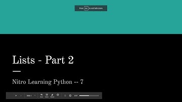 Intro to Python - Indexing and Slicing Lists