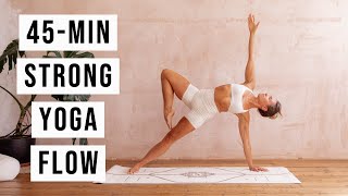 45-MIN STRONG YOGA | Vinyasa Level 2-3 | CAT MEFFAN screenshot 5