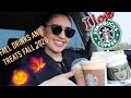 TRYING STARBUCKS NEW FALL DRINKS AND TREATS 2020!!!