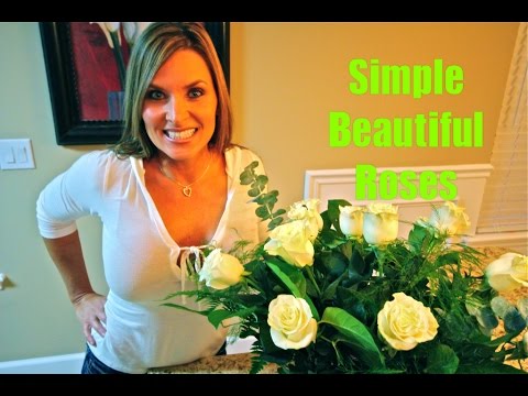 How to arrange flowers roses Simple Beautiful Elegant