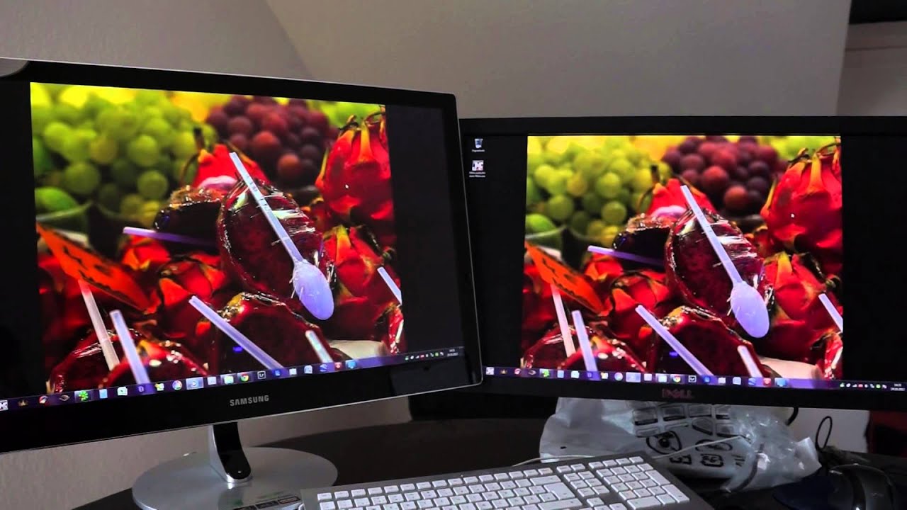 TESTING Dell u2711 vs Samsung SyncMaster S27B970 4 YouTube