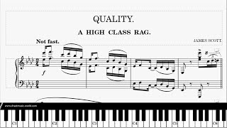 Quality Rag (1911) - James Scott - Piano (Ragtimes Sheets - Ragtime Tutorial Piano score) Quality Rag (1911) - James Scott - Piano (Ragtimes Sheets - Ragtime Tutorial Piano score)