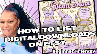How to List a Digital Download on Etsy Step by Step | Coloring Pages Example 🌸