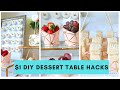 $1 GENIUS Dessert Table Hacks | Dollar Tree DIY