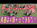 日本ダービー2022データ予想【今年のダービーの馬連は当たり？拮抗する４頭と＋αで決まり!!】