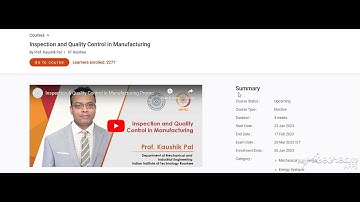 🔥100%🔥💥WEEK 1 💥INSPECTION AND QUALITY CONTROL IN MANUFACTURING  ASSIGNMENT SOLUTION💥