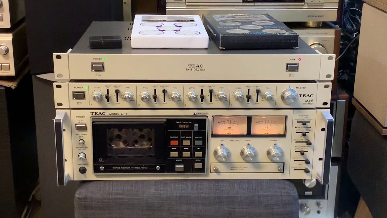 CASSETTE DECK TEAC C1 MIXER MX8 DBX RX8 ZIN 100 HOẠT ĐỘNG HOÀN HẢO