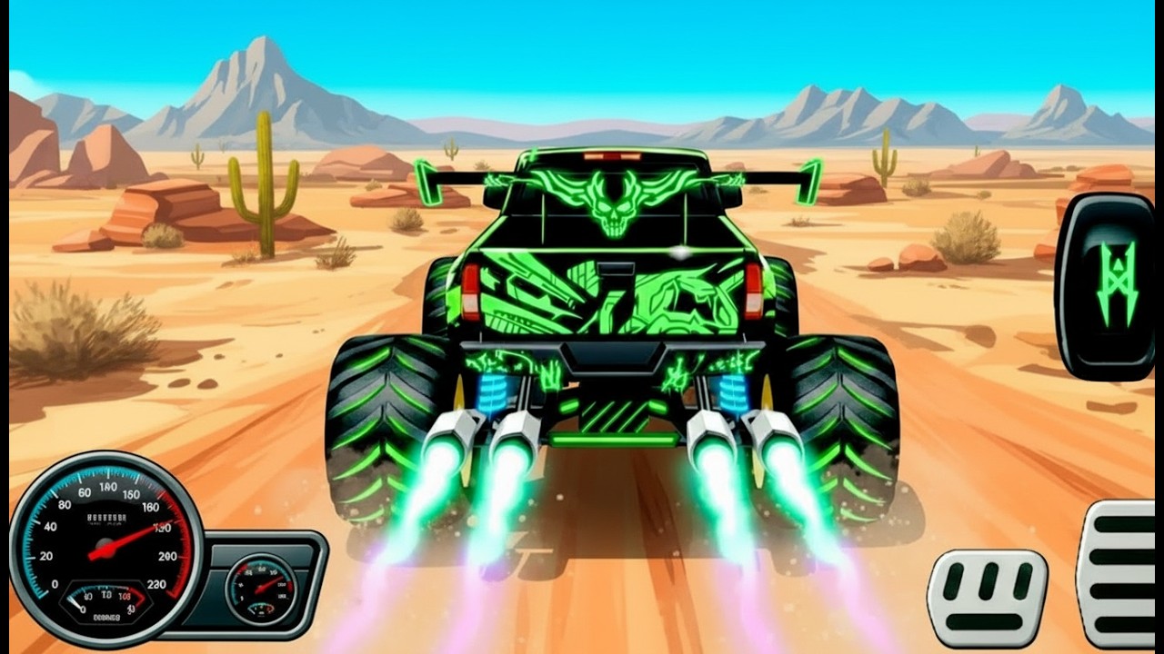 Watch Monster Truck: Epic New Monster Truck Racing & High-Speed Stunts on Off-Road Track!