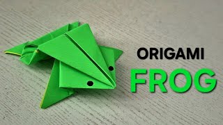 How to Make an Origami Frog That Jumps! | Easy Tutorial