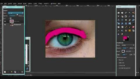 Gimp Tutorial - How To Add Eyeshadow