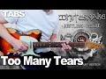 Whitesnake Too Many Tears Guitar Cover WITH TABS Whitesnake Too Many Tears Guitar Cover WITH TABS