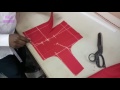 Belt blouse cutting in professional style