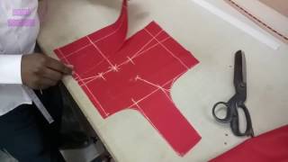 Belt Blouse Cutting in Professional Style