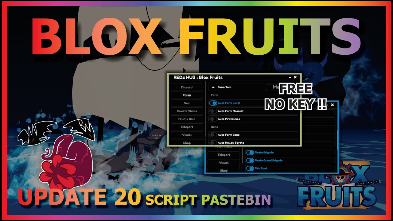 Blox Fruit Script PASTEBIN 2023 UPDATE 20, AUTO FARM, SEA EVENTS, LEVIATHAN