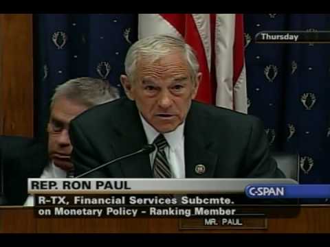 Ron Paul - Hearing on 7-9-09 - Questions for Meltz...