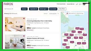 Faros a marketplace for furnished apartments and compatible housemates