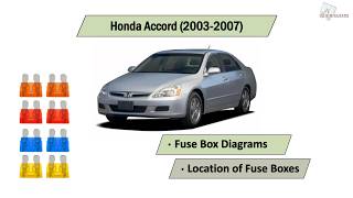 Honda Accord (2003-2007) Fuse Box Diagrams