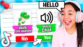 new secret tiktok hacks that actually work in roblox adopt me