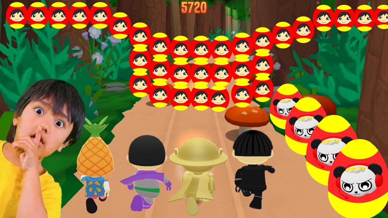 Tag with Ryan - Combo Panda vs Green Ry Glorb Ryan vs Samu Ryan vs Red titan !