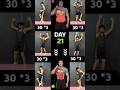 21 Day Challenge #fitness #fatloss #fitnesschallenge #weightloss #homeworkout #youtubeshorts #shorts