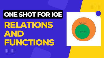 Relations and Functions in One Shot | IOE Entrance