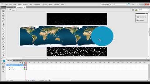 How to Rotate The Earth For Masking In Adobe Flash Professional Pro.