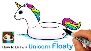 How to Draw a Unicorn Floaty Easy | Summer Art Series #2