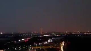 Lightning Strikes the Washington Monument