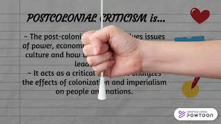 Postcolonial Criticism