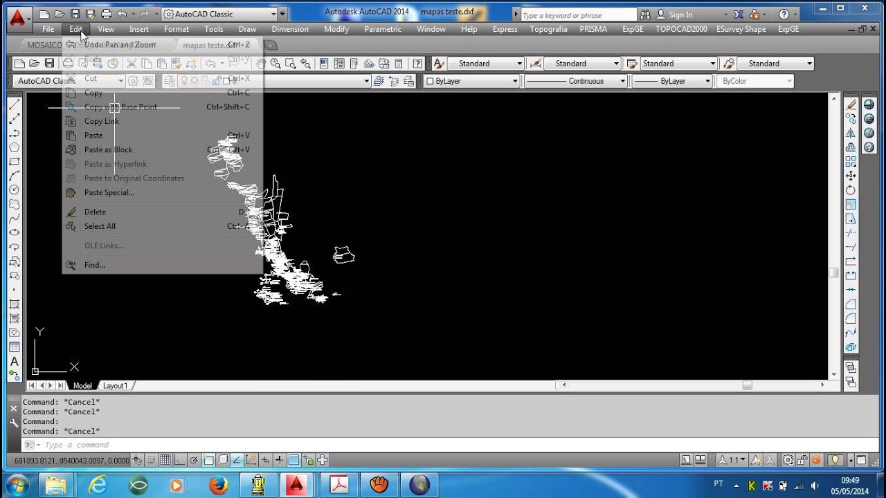 Shape(SHP) dentro do Autocad_Esurvey Shape - YouTube