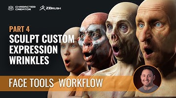 Create Unique Expressions and Wrinkles for Your Characters (Part 4/7) | ZBrush Face Tools