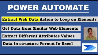 Power Automate extract data from similar web elements | Extract data from Multiple Web Elements