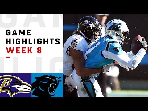 Ravens vs. Panthers Week 8 Highlights | NFL 2018